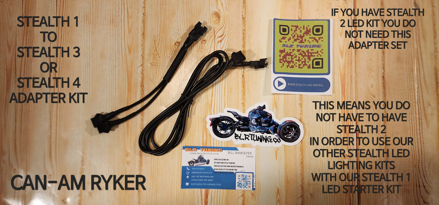 RYKER STEALTH 1 TO STEALTH 3 OR STEALTH 4 ADAPTER KIT