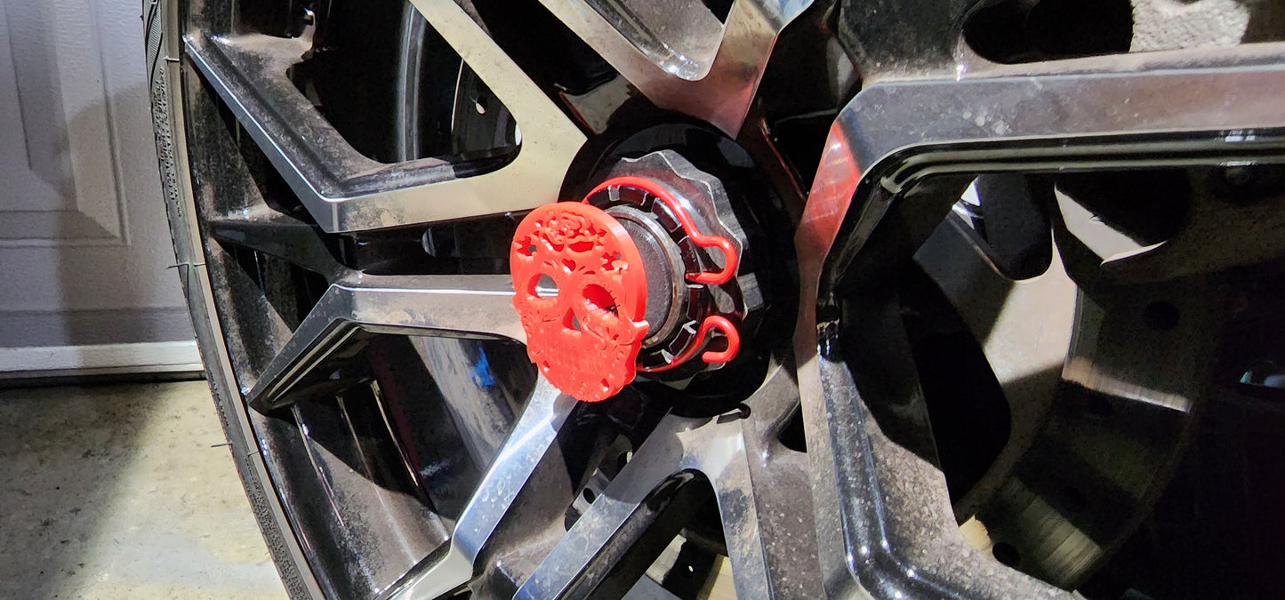 Sugar Skull Wheel Center Caps For Can-Am Ryker Fits All Models