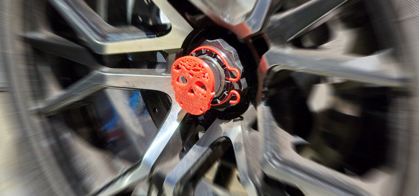 Sugar Skull Wheel Center Caps For Can-Am Ryker Fits All Models