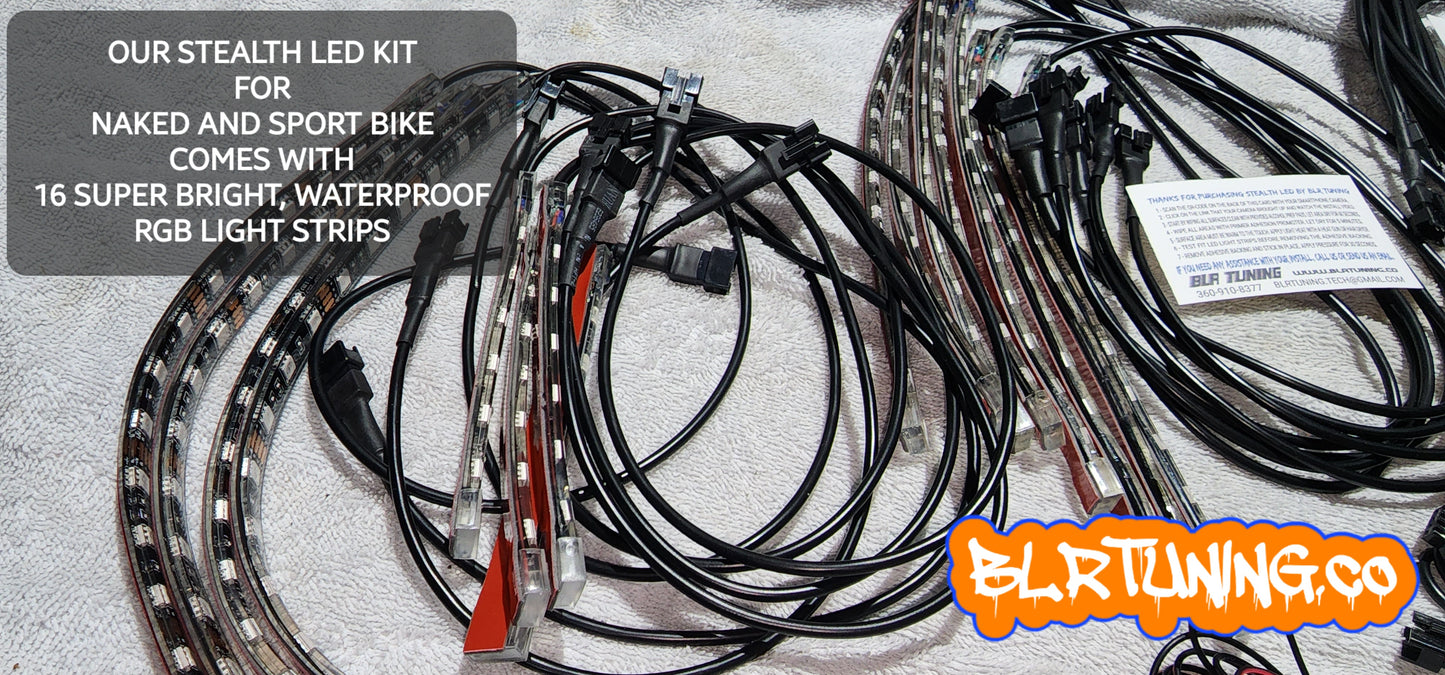 KIT LED STEALTH PARA BICICLETA NAKED Y SPORT
