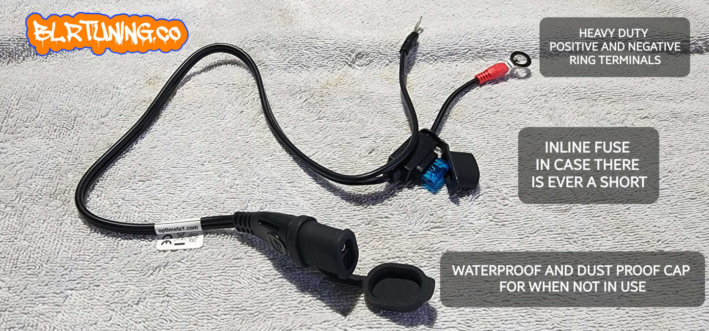 OPTIMATE BATTERY TENDER LEAD FOR ALL MOTORCYCLES