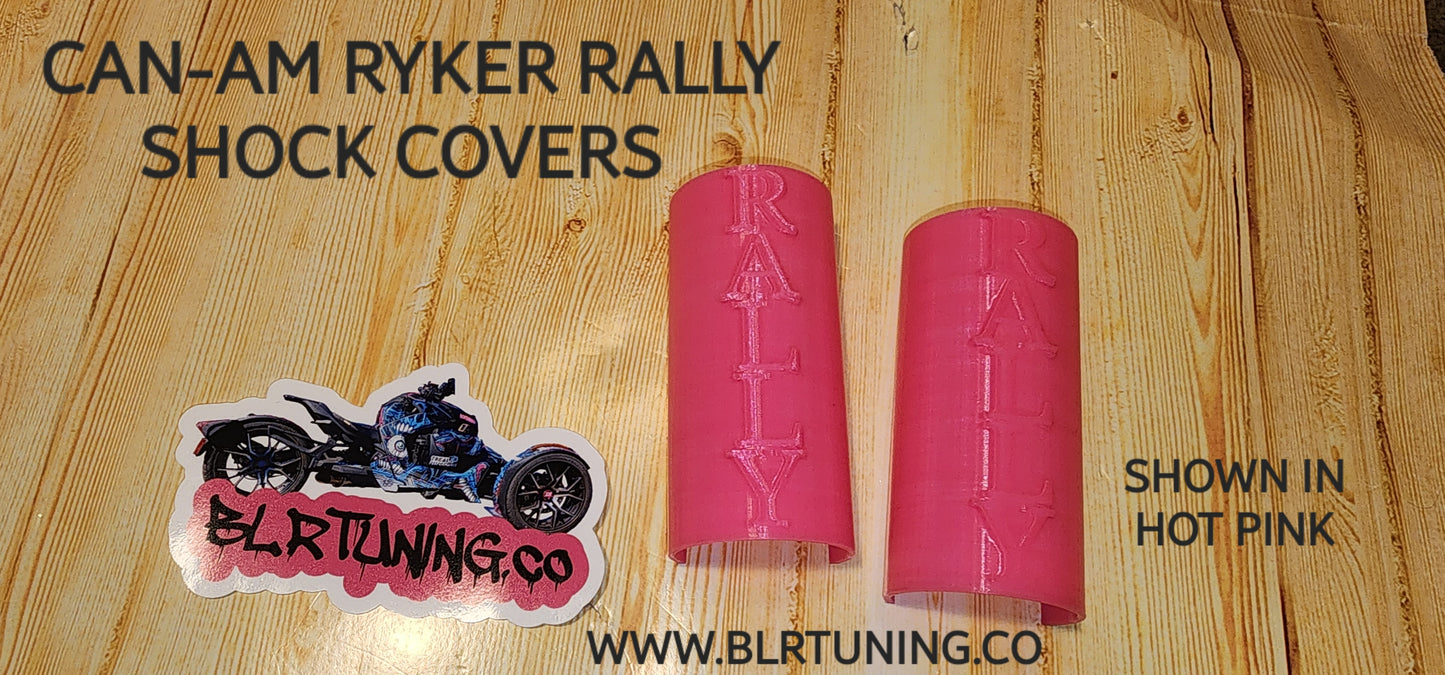 CAN-AM RYKER SHOCK COVERS NEW TEXT CHOICES RALLY SPORT 600 900
