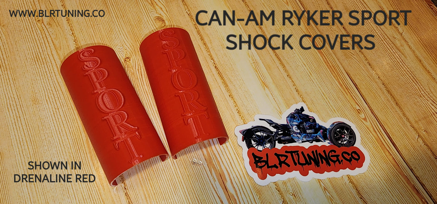 CAN-AM RYKER SHOCK COVERS NEW TEXT CHOICES RALLY SPORT 600 900