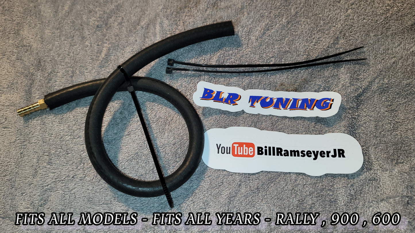 RYKER BLACK RADIATOR GRILL AND FUEL OVERFLOW EXTENSION HOSE