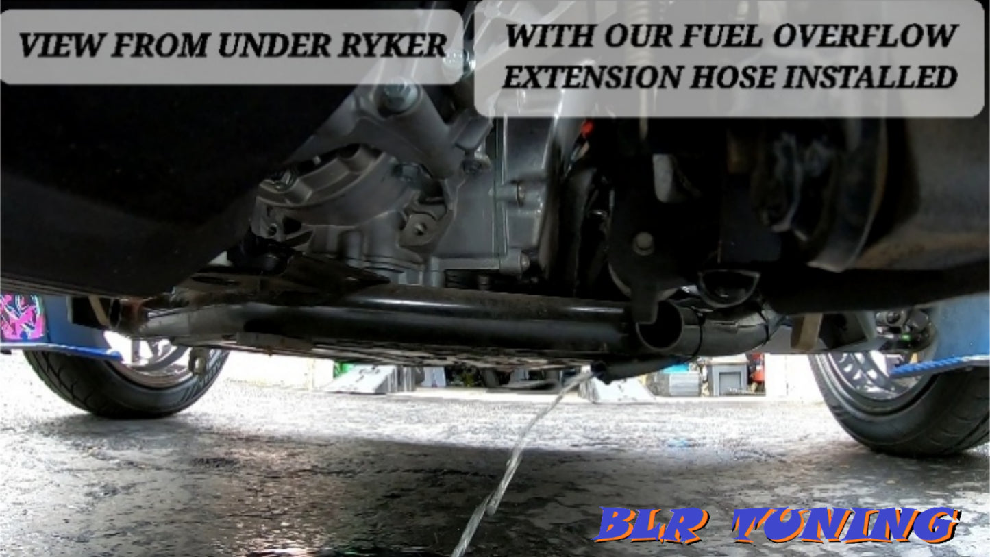 RYKER BLACK RADIATOR GRILL AND FUEL OVERFLOW EXTENSION HOSE