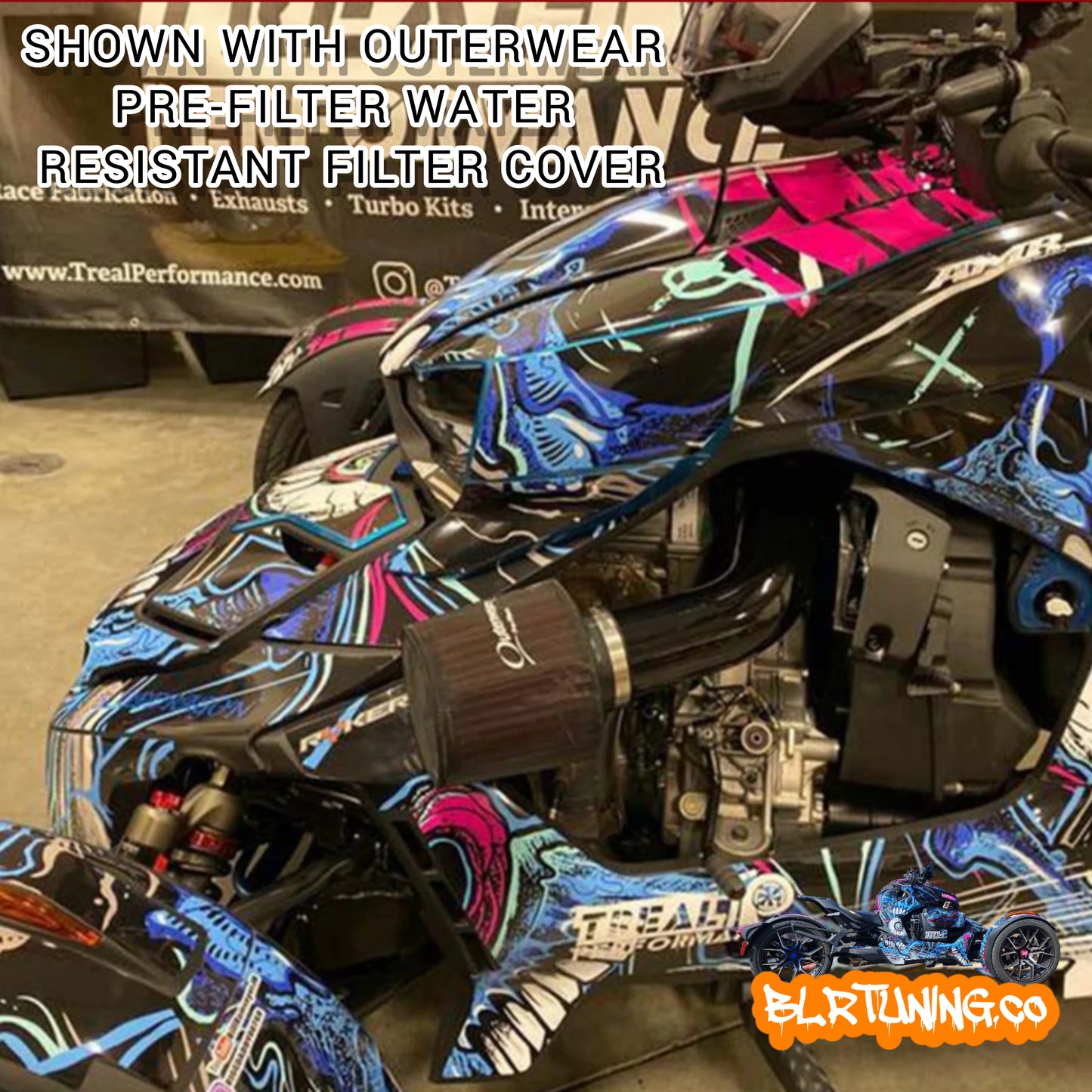 TOMA DE AIRE RAM PARA CAN-AM RYKER DE TREAL PERFORMANCE 19 - 24