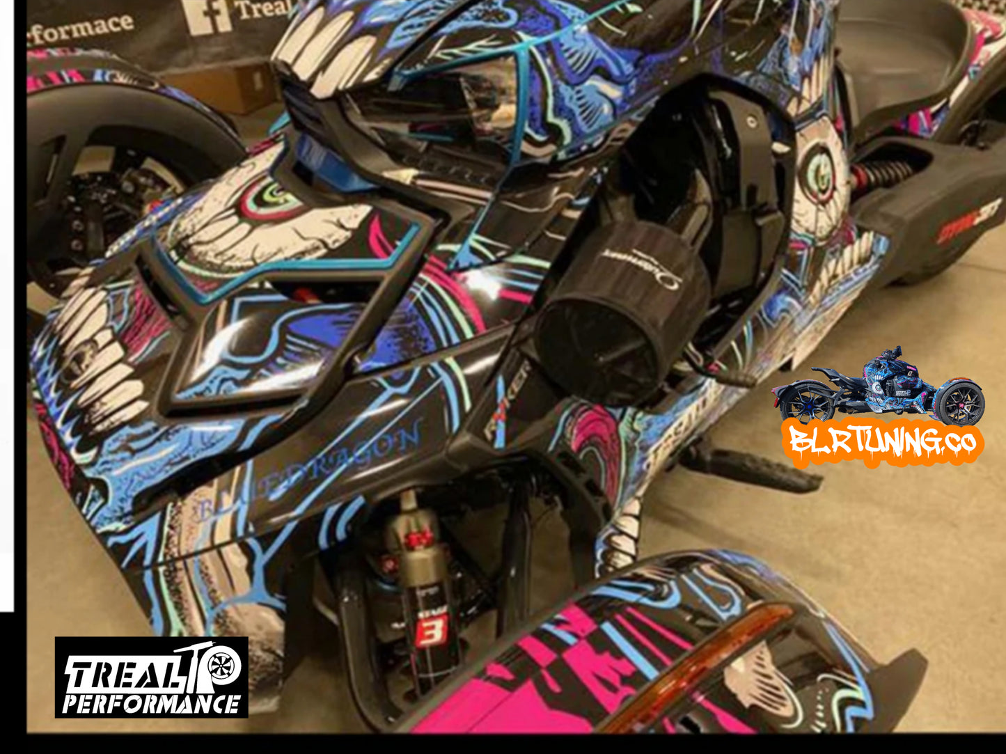 TOMA DE AIRE RAM PARA CAN-AM RYKER DE TREAL PERFORMANCE 19 - 24
