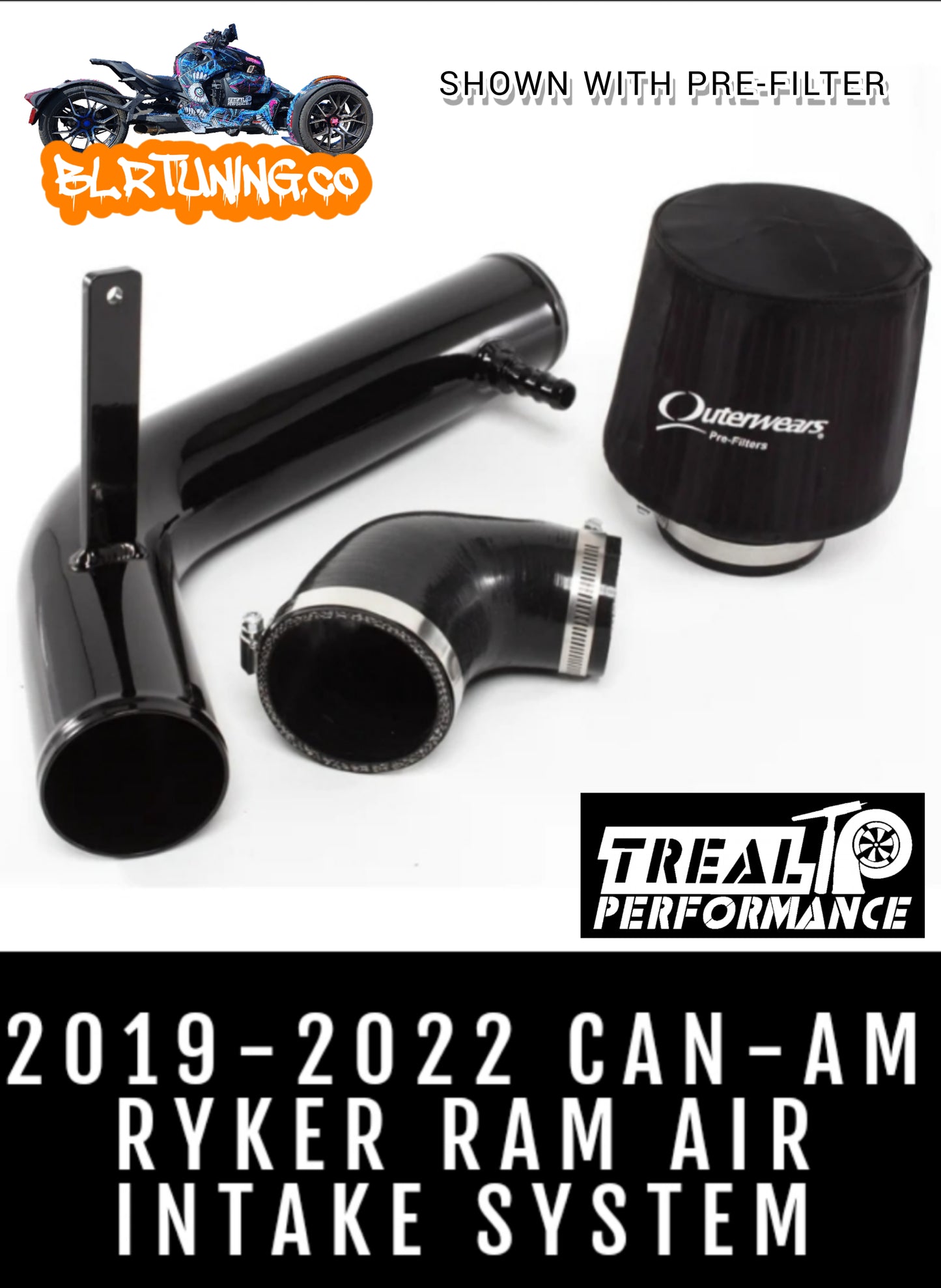 TOMA DE AIRE RAM PARA CAN-AM RYKER DE TREAL PERFORMANCE 19 - 24