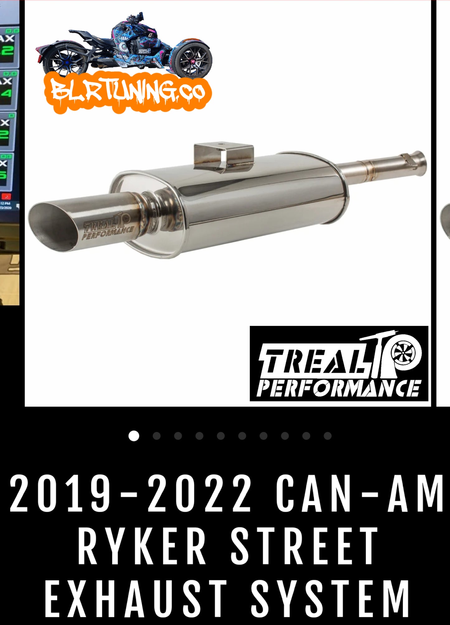 TREAL PERFORMANCE STREET OG EXHAUST BY TREAL PERFORMANCE FOR CAN-AM RYKER 2019 - 2024