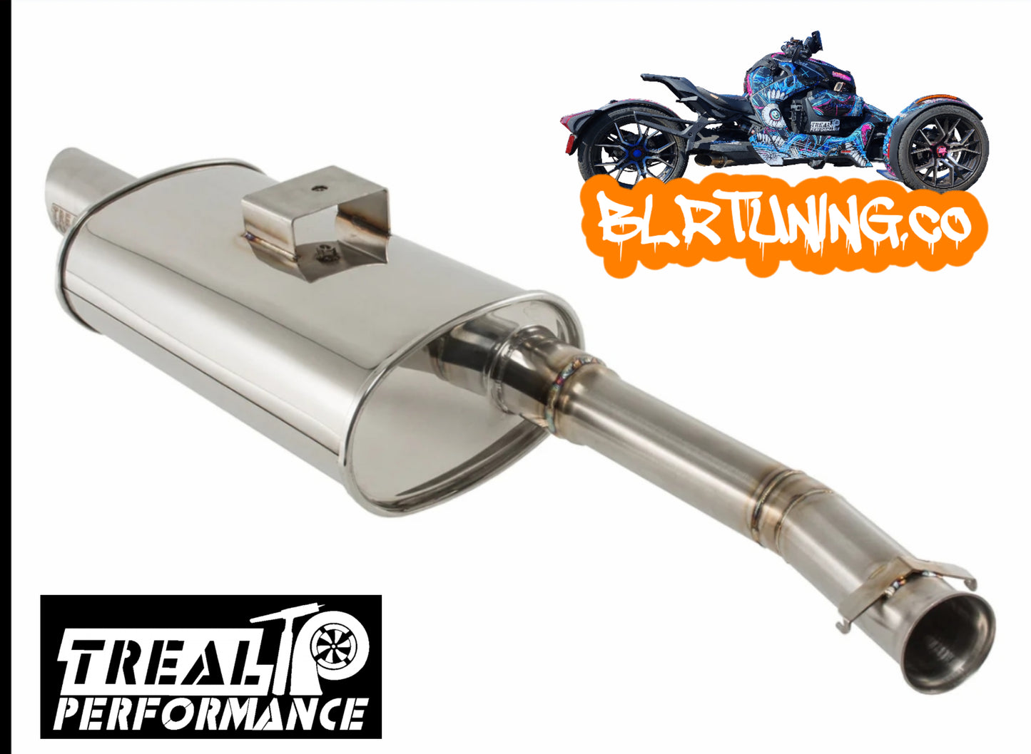 TREAL PERFORMANCE STREET OG EXHAUST BY TREAL PERFORMANCE FOR CAN-AM RYKER 2019 - 2024