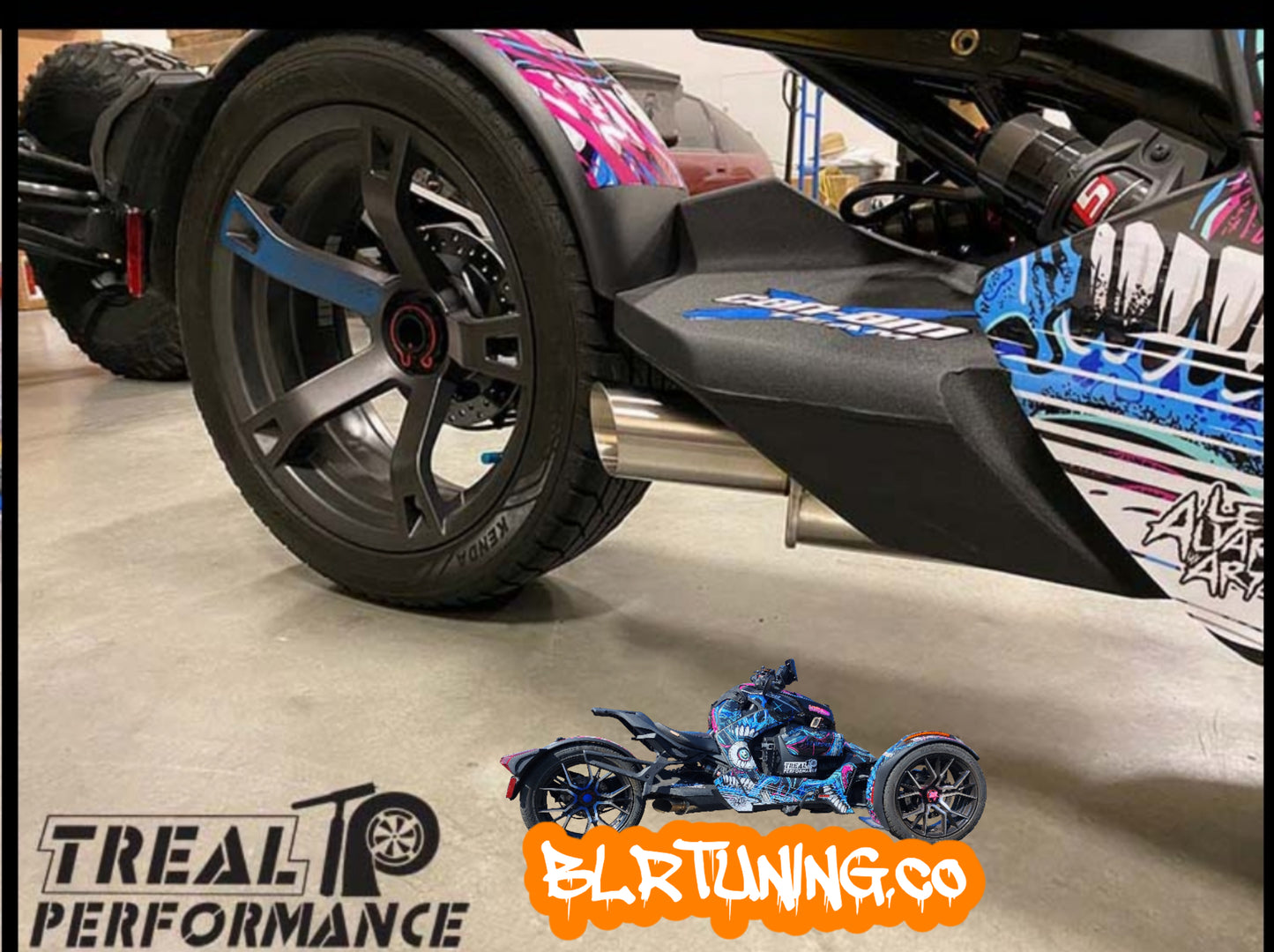 TREAL PERFORMANCE STREET OG EXHAUST BY TREAL PERFORMANCE FOR CAN-AM RYKER 2019 - 2024