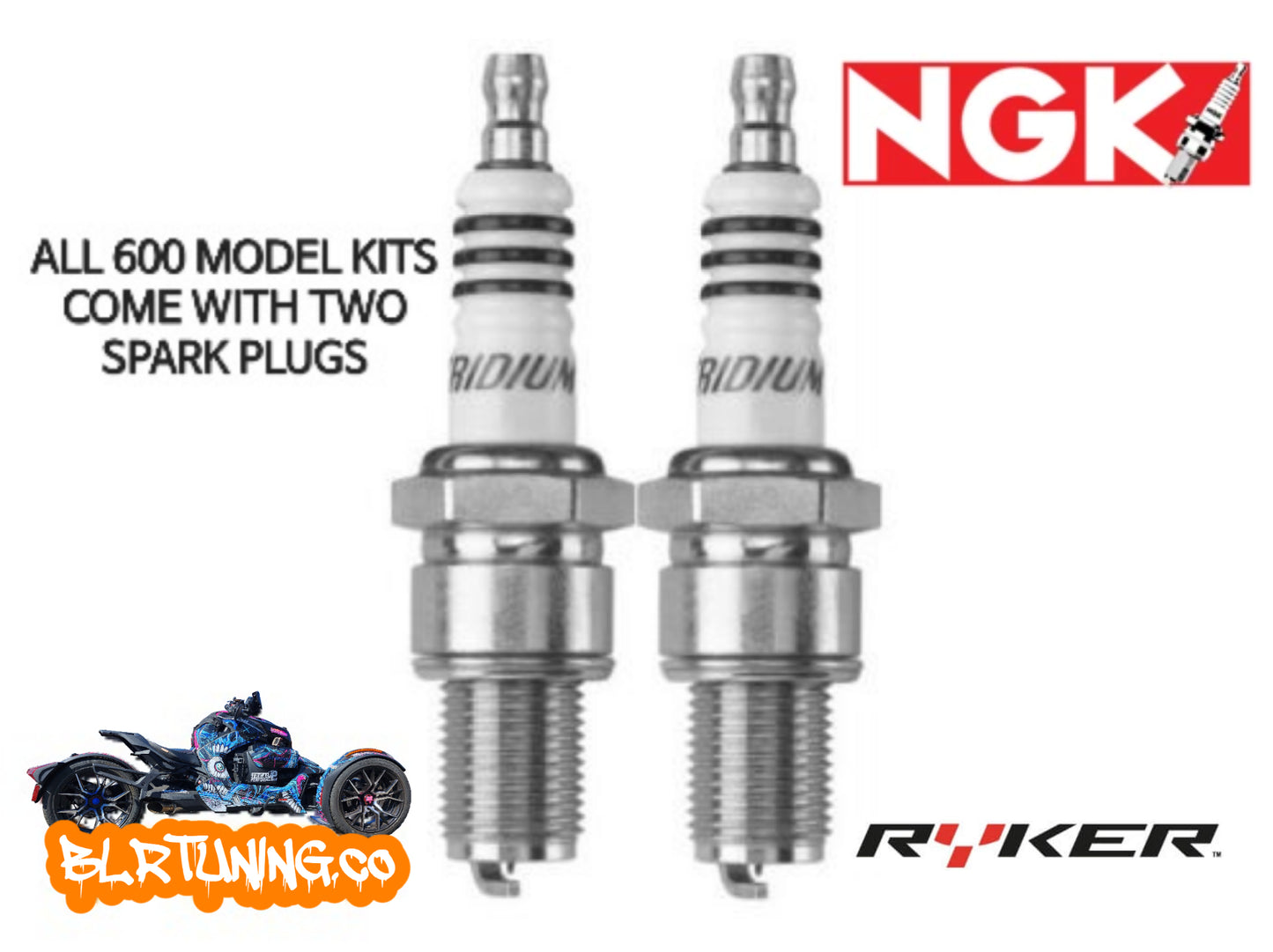 CAN-AM RYKER NGK IRIDIUM SPARK PLUGS FITS 2019 - 2025 600 900 RALLY SPORT