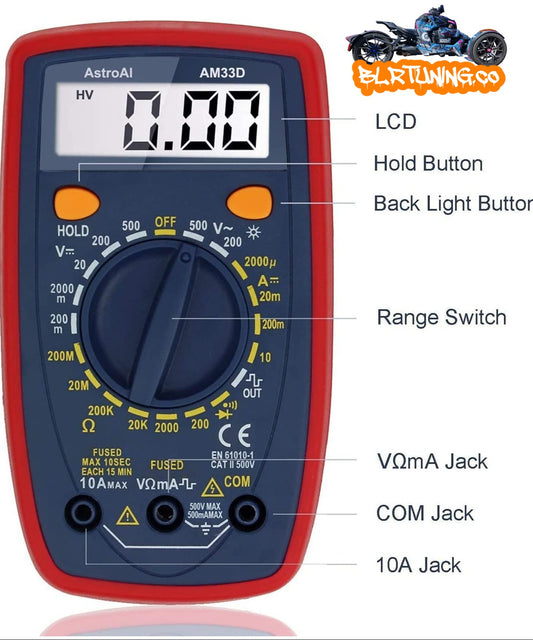 VOLT METER FOR TESTING ELECTRICAL SYSTEMS