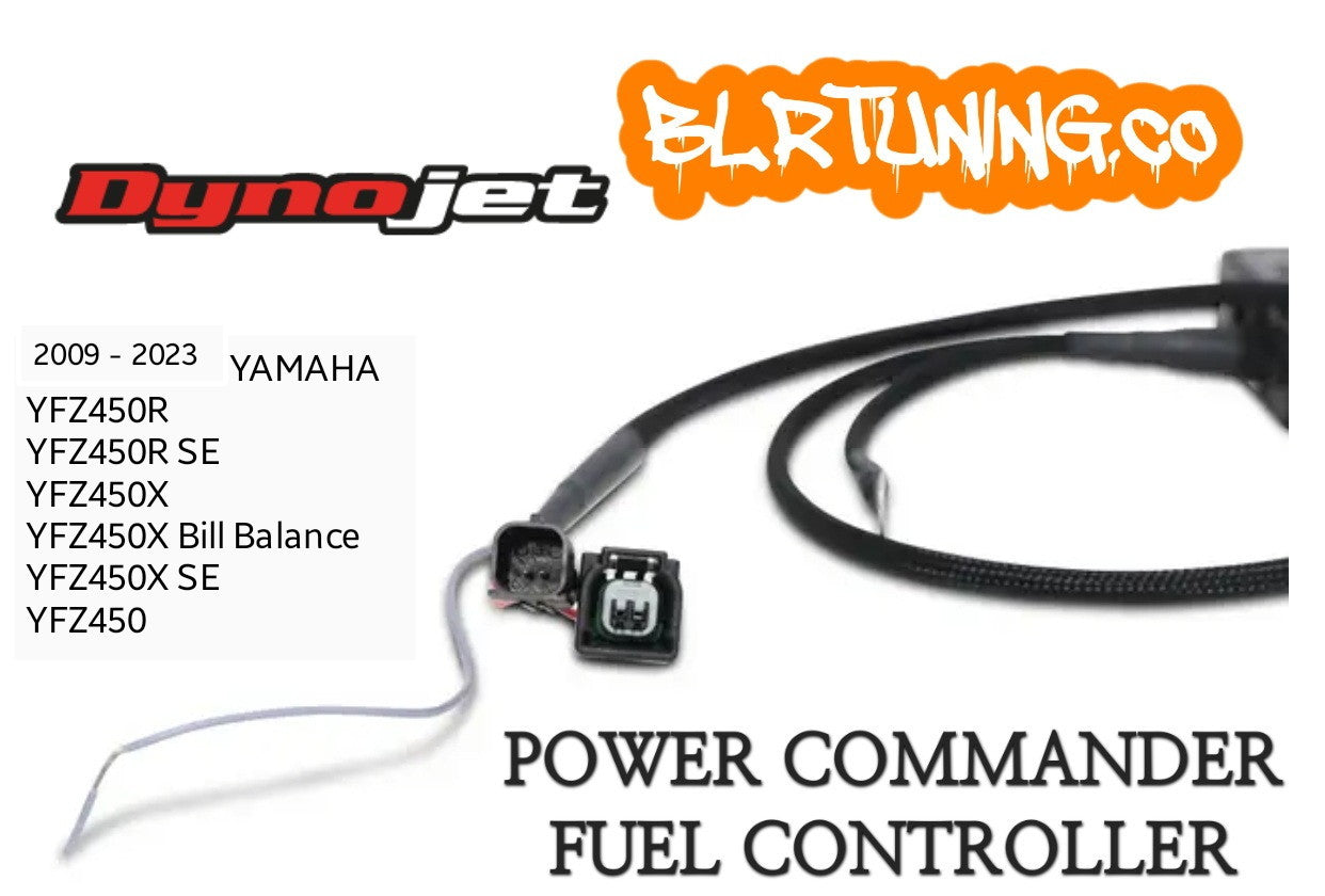 DYNOJET POWER COMMANDER FUEL CONTROLLER PCFC FOR 2009 - 2025 YAMAHA YFZ450R WITH OPTIONAL CUSTOM TUNING BY BLR TUNING