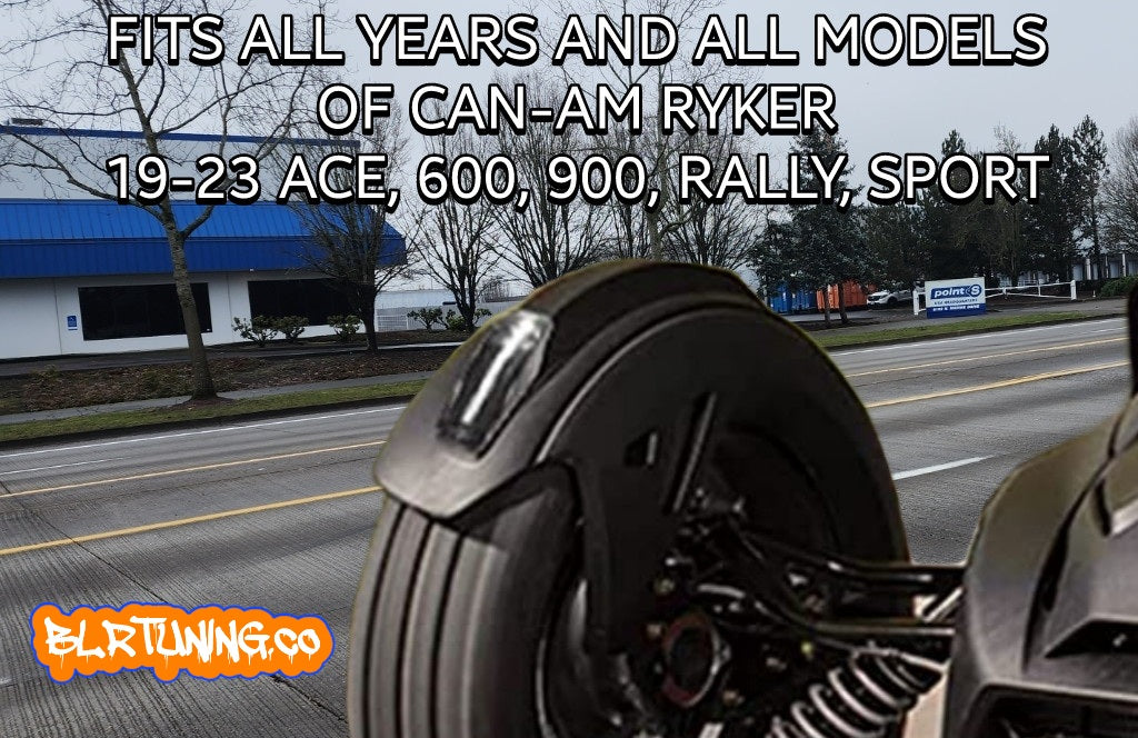 BLACKED OUT RYKER Front Fender Lights Fits All Years Fits All Models Plug And Play