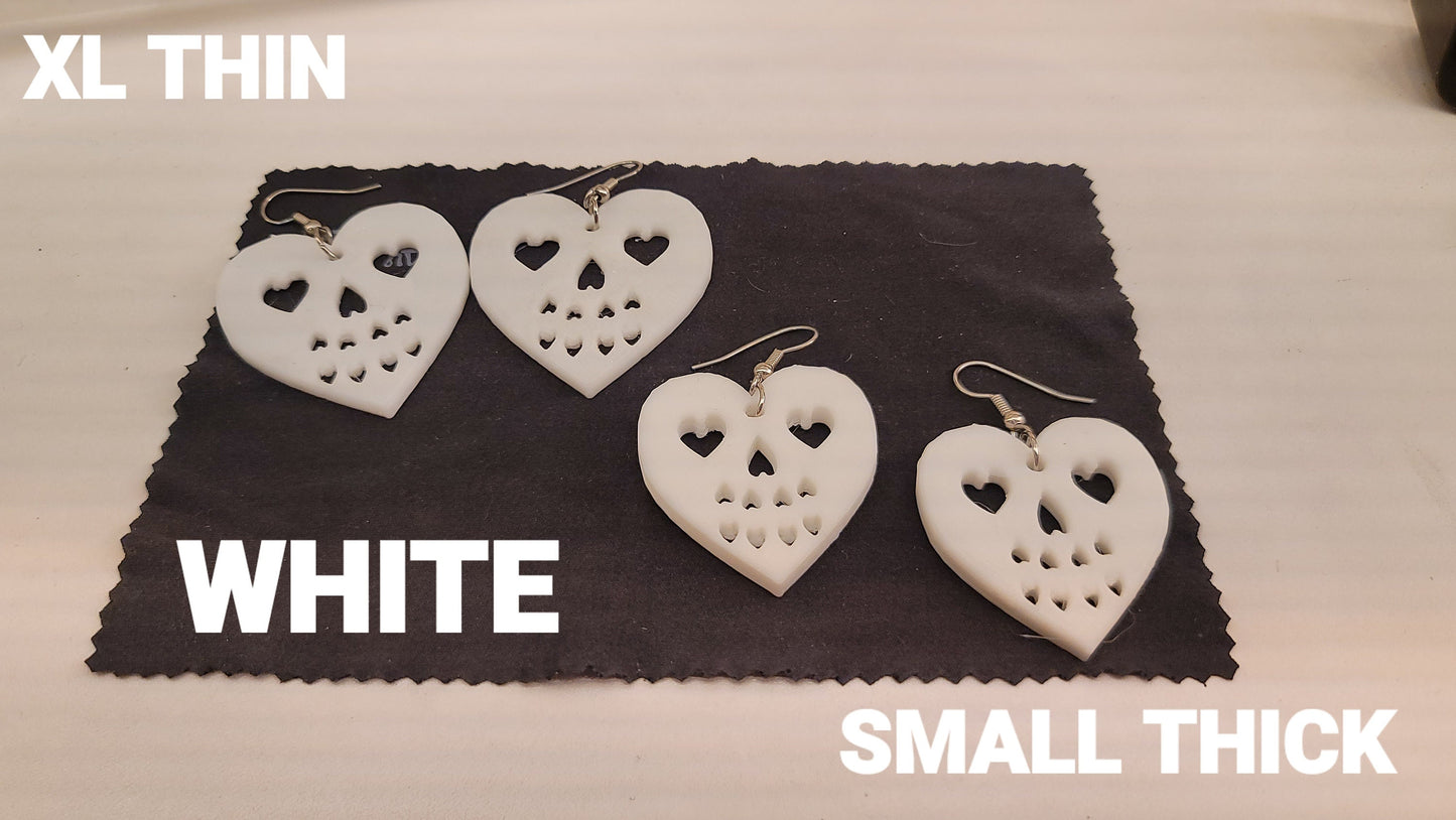 PENDIENTES CALAVERA CORAZÓN
