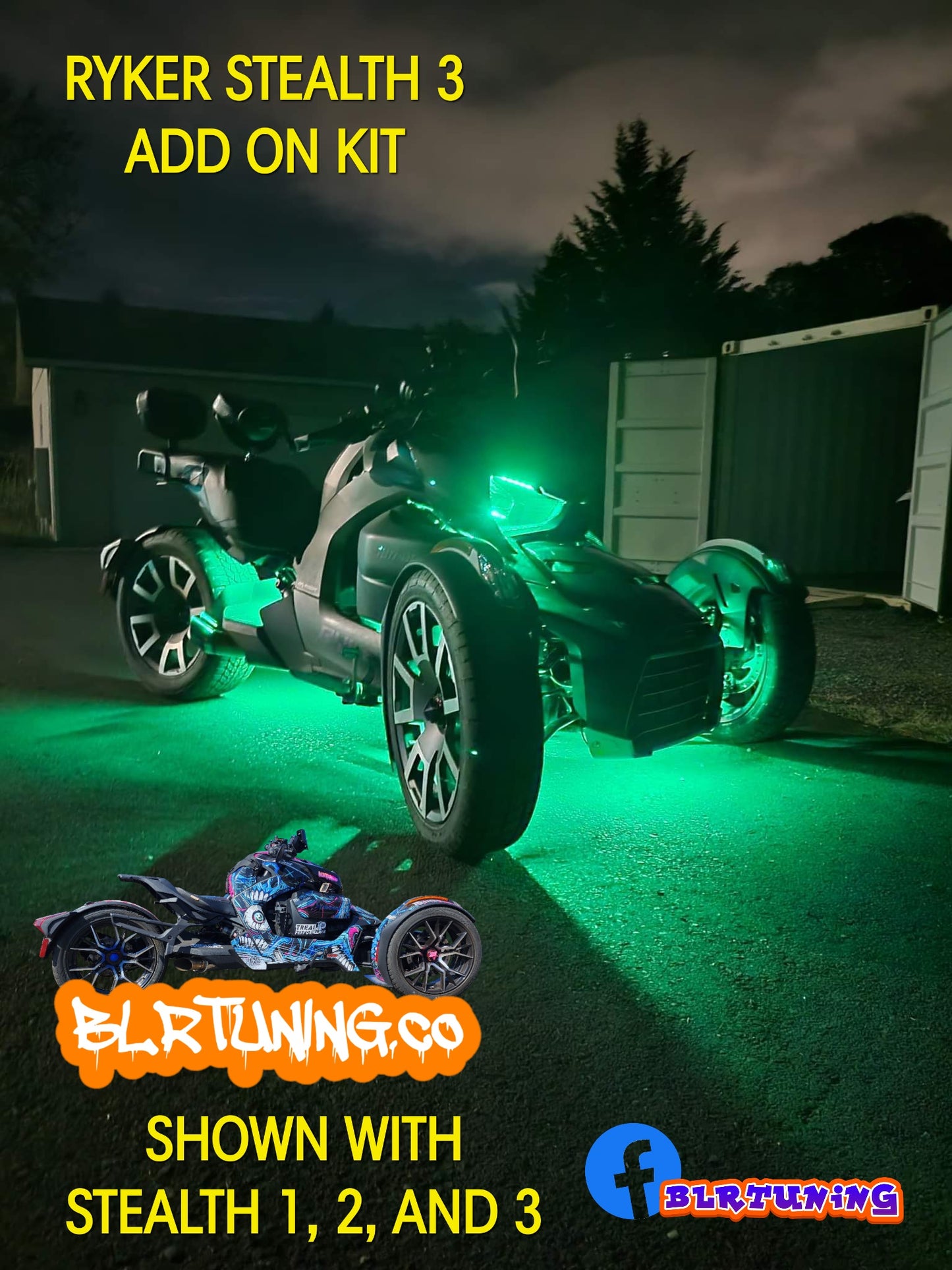 STEALTH 3 ADD-ON LED KIT FOR CAN-AM RYKER