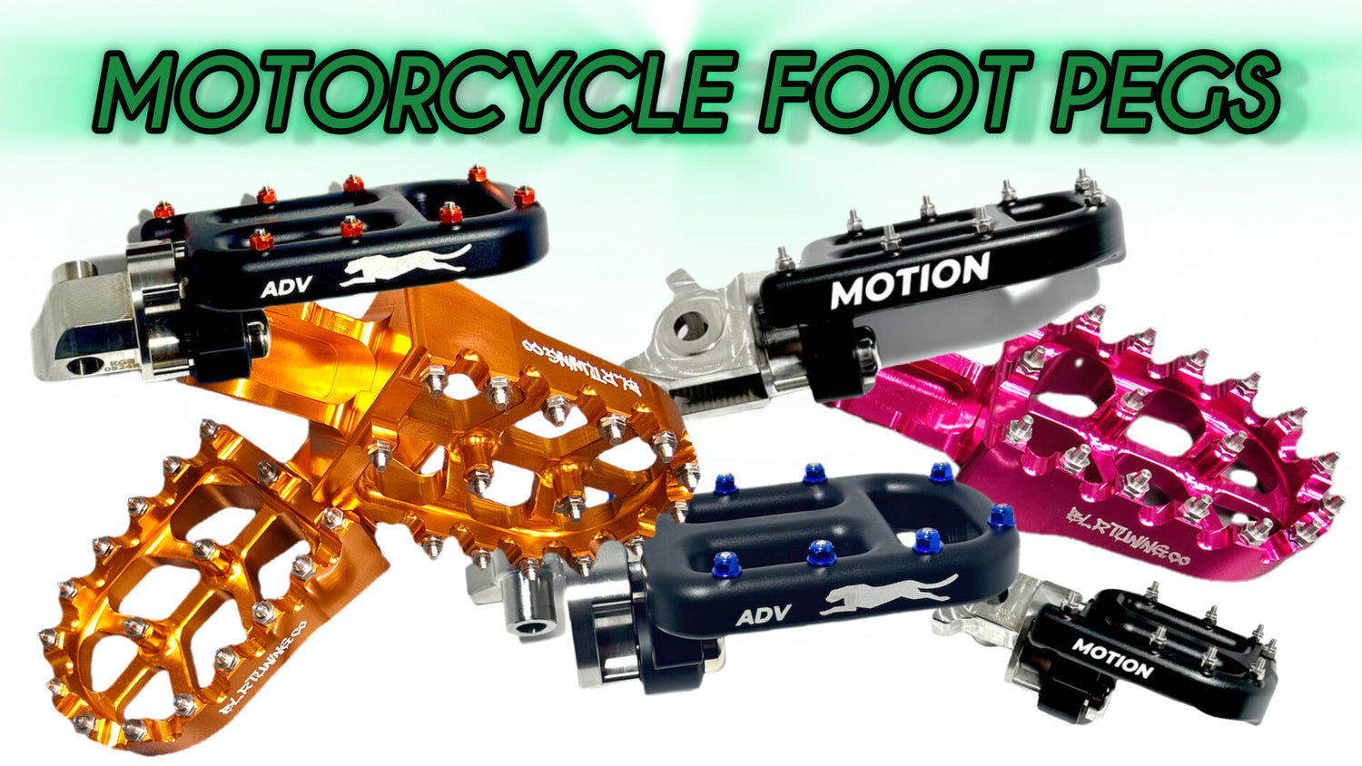 FOOT PEGS AND FLOORBOARDS FOR MOTORCYCLES