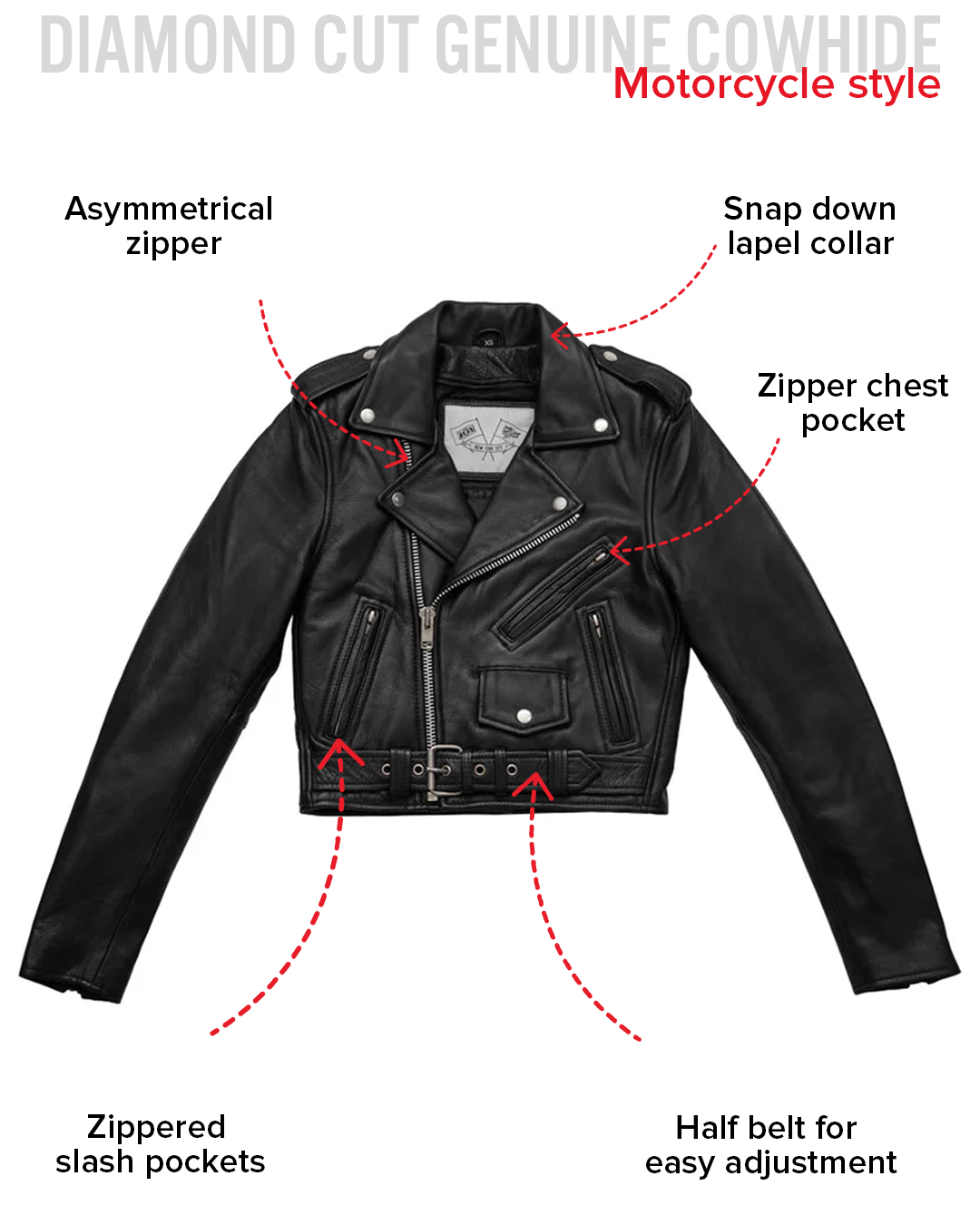 Imogen - Women's Motorcycle Leather Jacket
