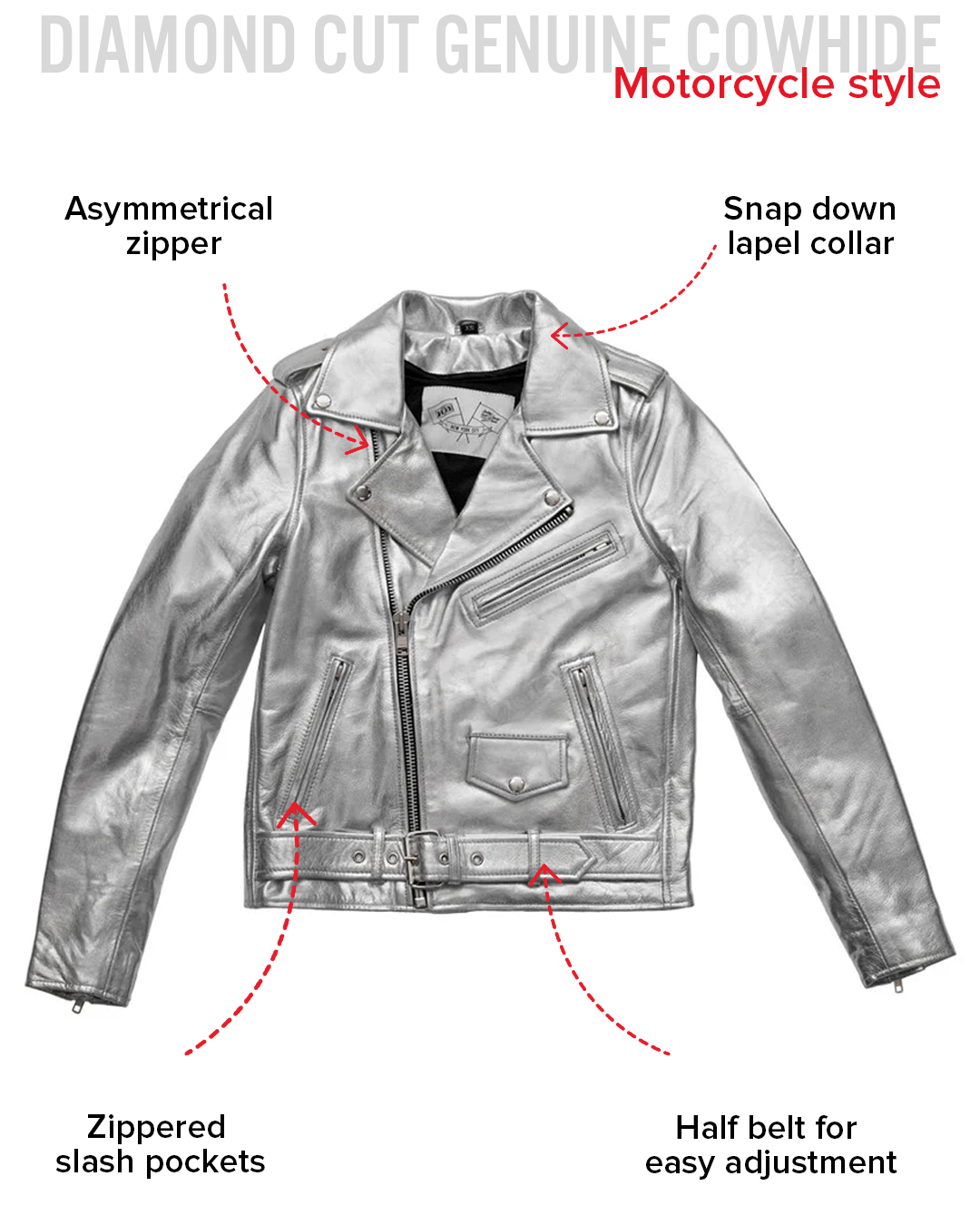 Deirdre - Women's BHBR Motorcycle Leather Jacket