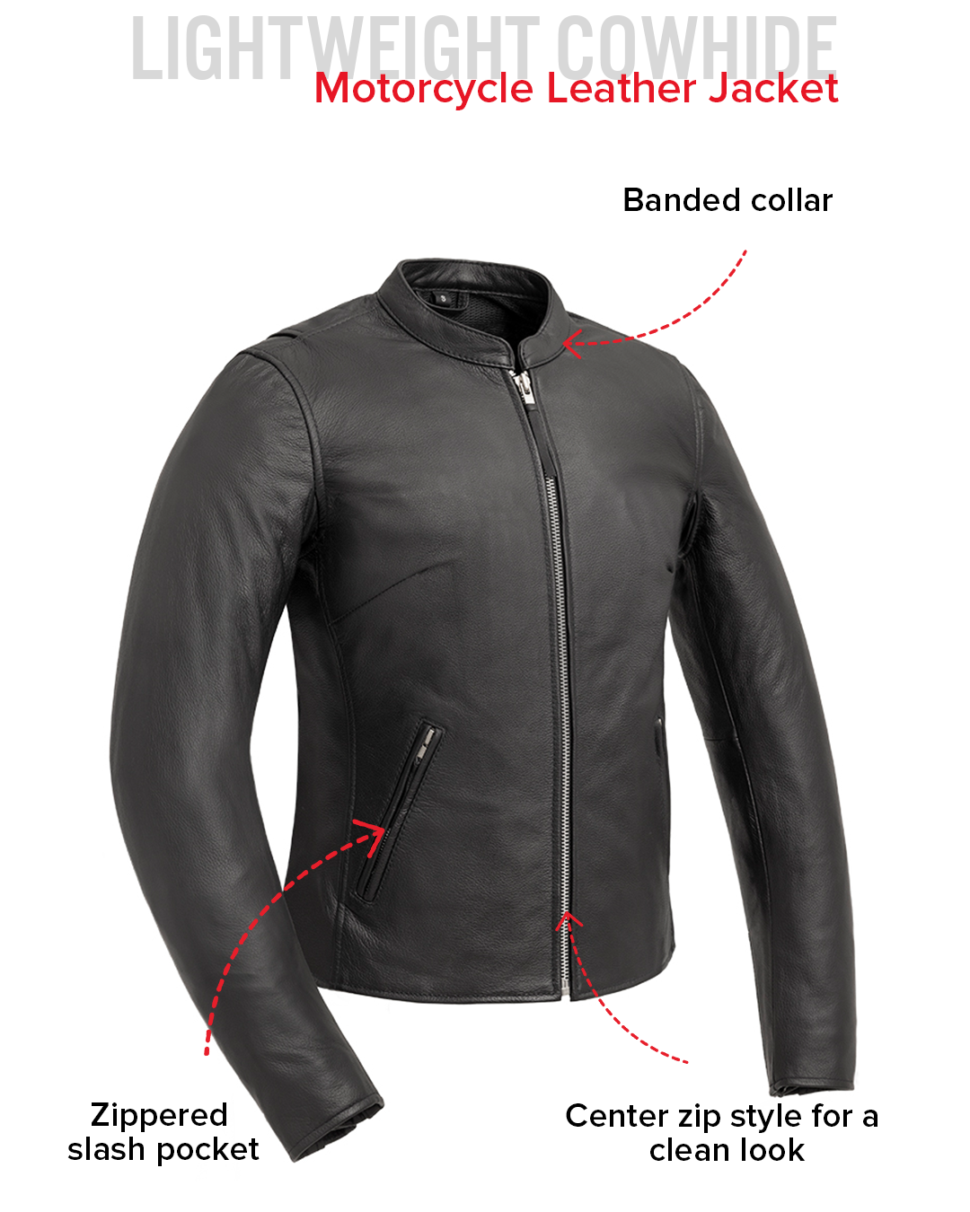 Flashback - Women's Motorcycle Leather Jacket
