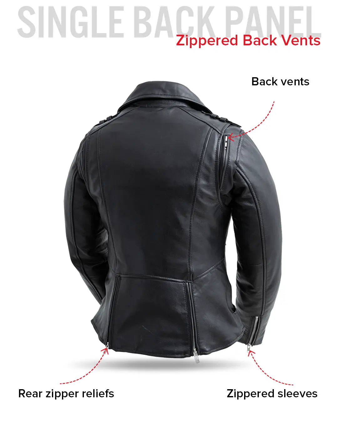 Bloom - Women's Motorcycle Leather Jacket