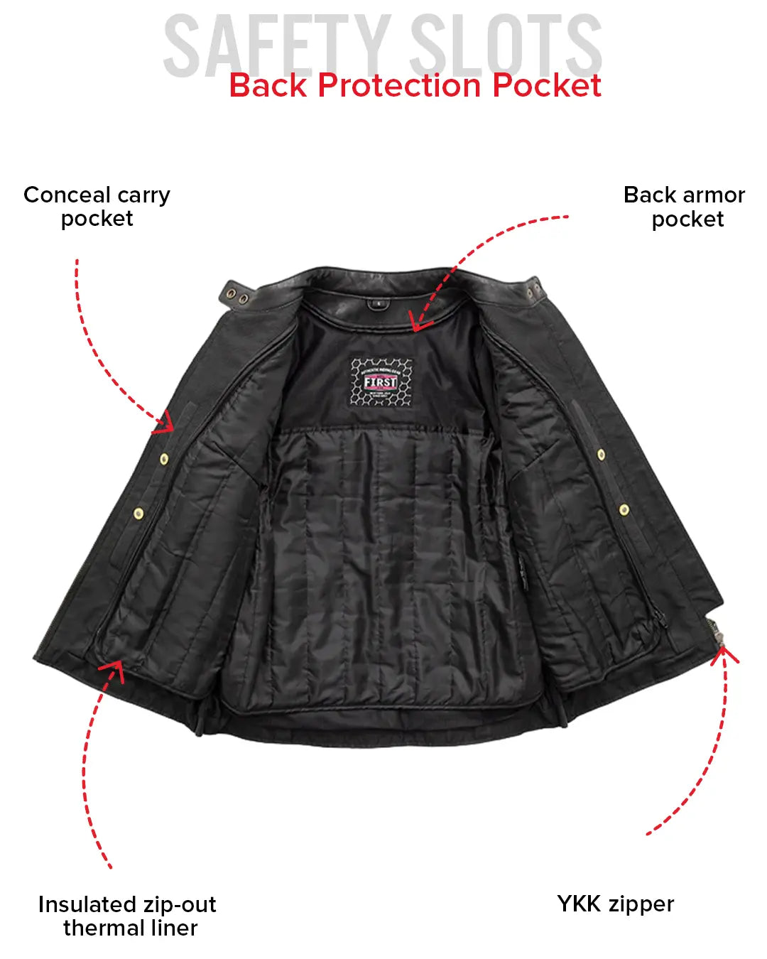 Jewel - Women's Motorcycle Leather Jacket