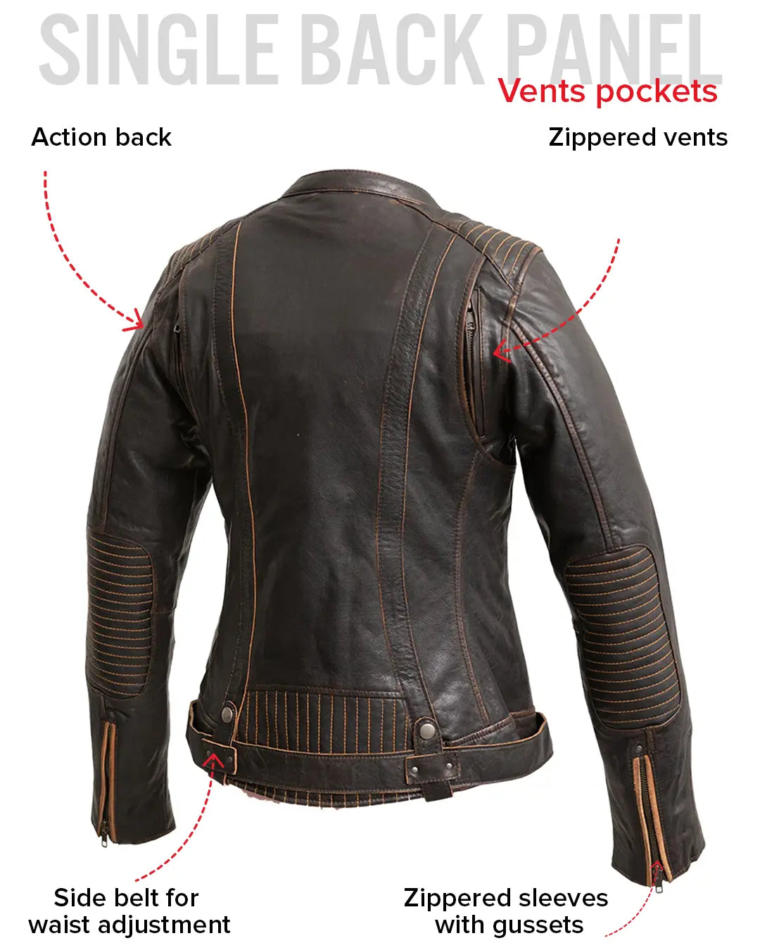 Electra - Women's Motorcycle Leather Jacket