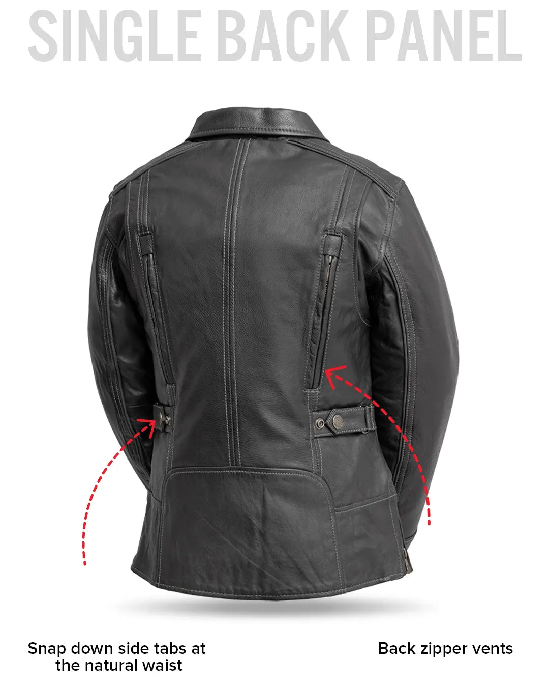 Free Spirit - Women's Motorcycle Leather Jacket