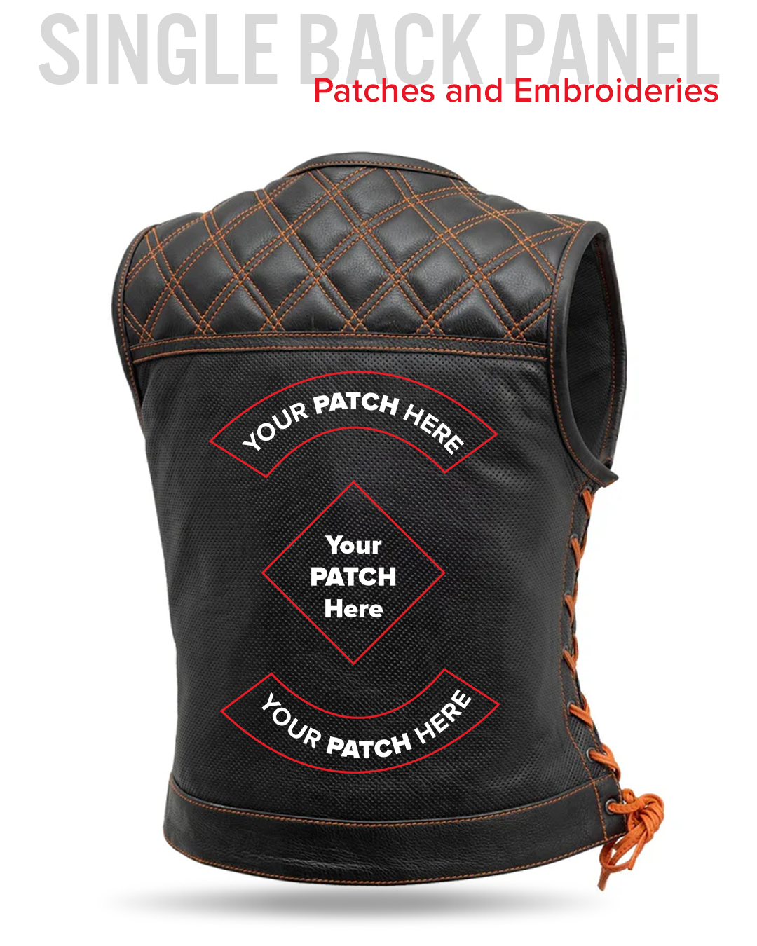 Bonnie Perforated Women's Motorcycle Leather Vest