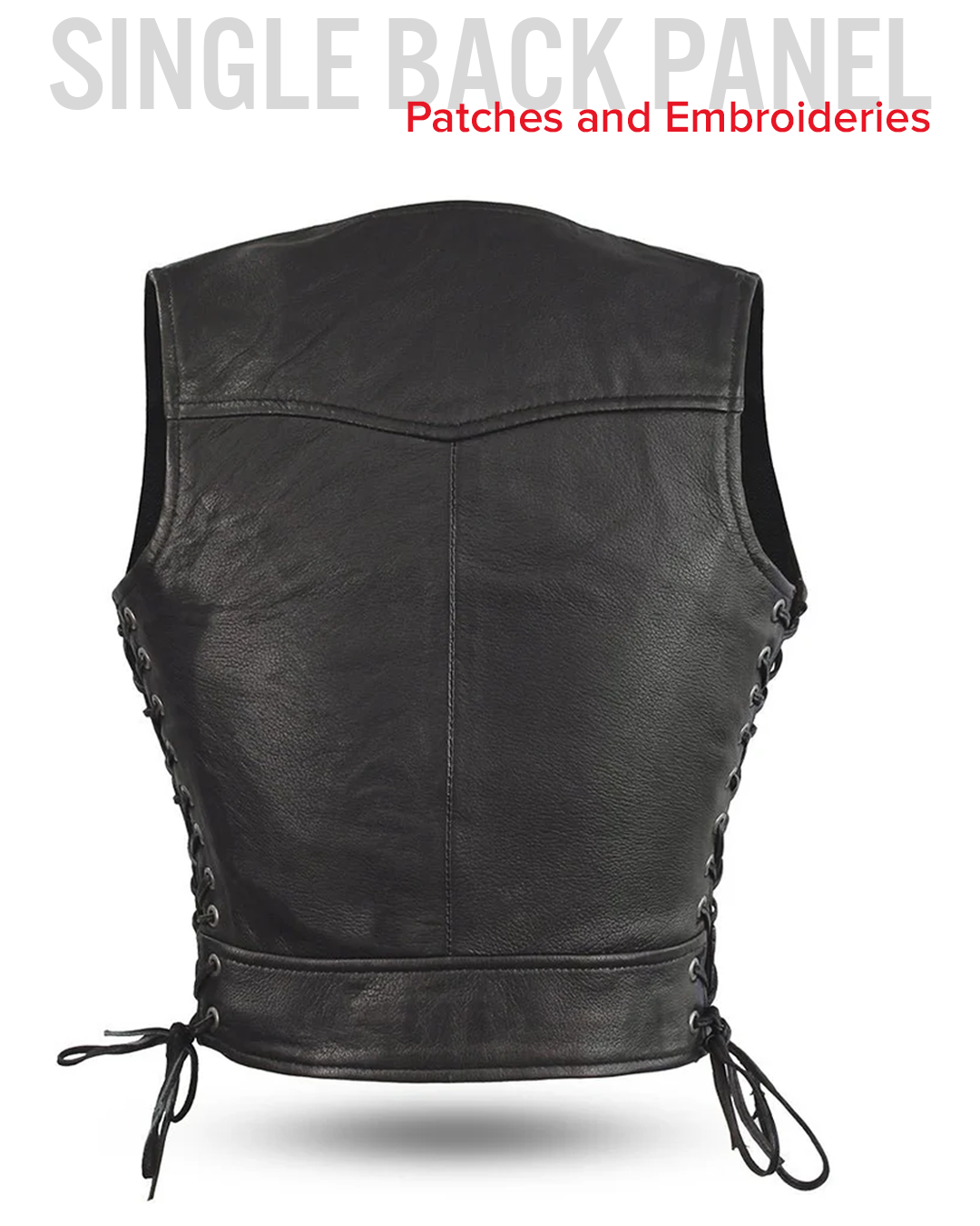 Raven Women's Motorcycle Leather Vest