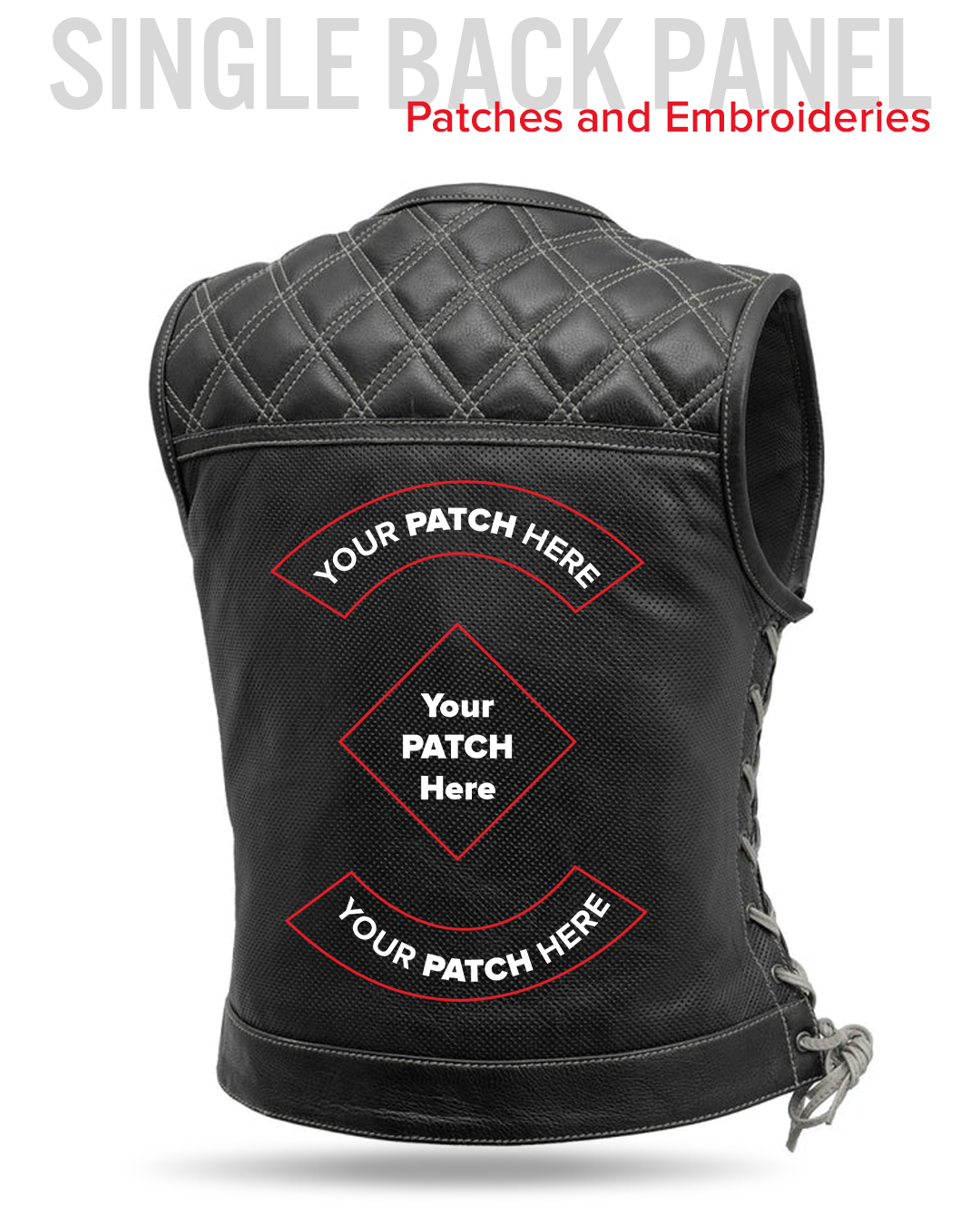 Bonnie Perforated Women's Motorcycle Leather Vest