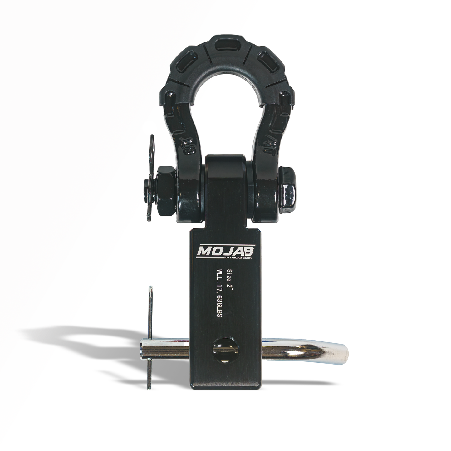 2'' Aluminum Hitch Receiver with Steel D-Shackle (LIFETIME WARRANTY)