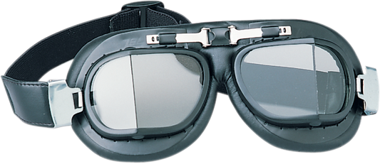 DRAG SPECIALTIES Red Baron Goggle Flat Black with Tinted Lens – Part 220001-BX3
