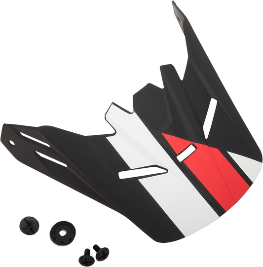Z1R, Z1R Youth Rise Visor Kit for Evac Helmets - Matte Black, Red & White
