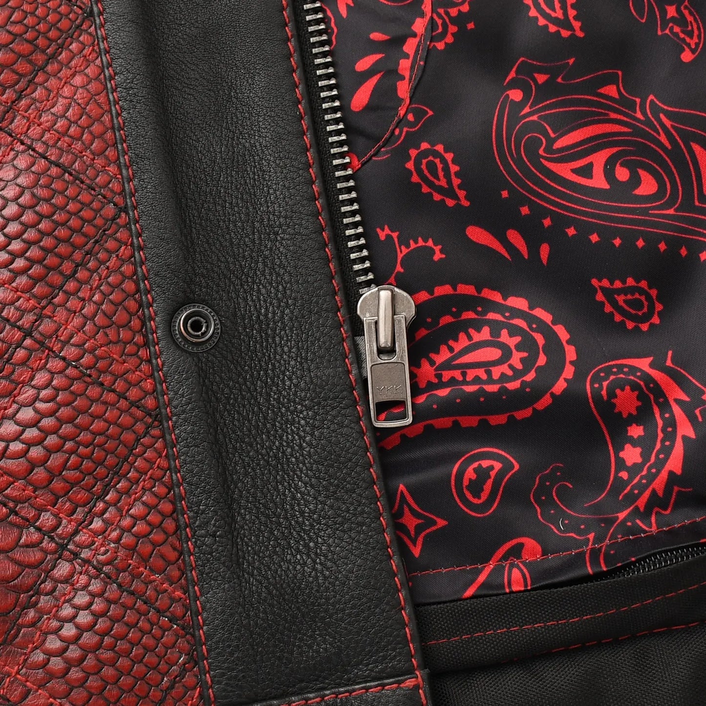 Kingsnake Men’s Motorcycle Leather Vest