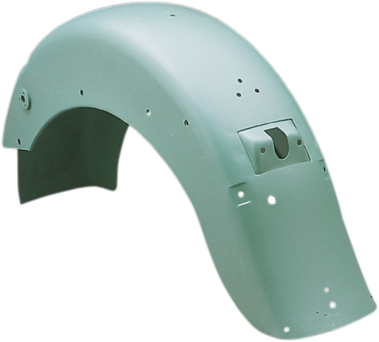 Drag Specialties Steel Rear Fender with Taillight and Turn Signal Mount for Harley 4-Speed FL Models - Part #72522B