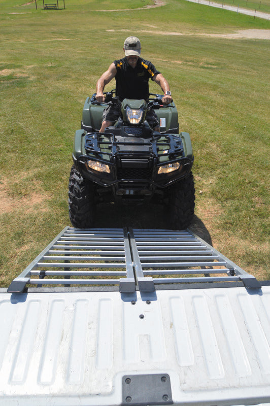 QuadBoss, QuadBoss Bifold Ramp 50x72 - Lightweight Aluminum PowerSports Ramp with Adjustable Security Straps