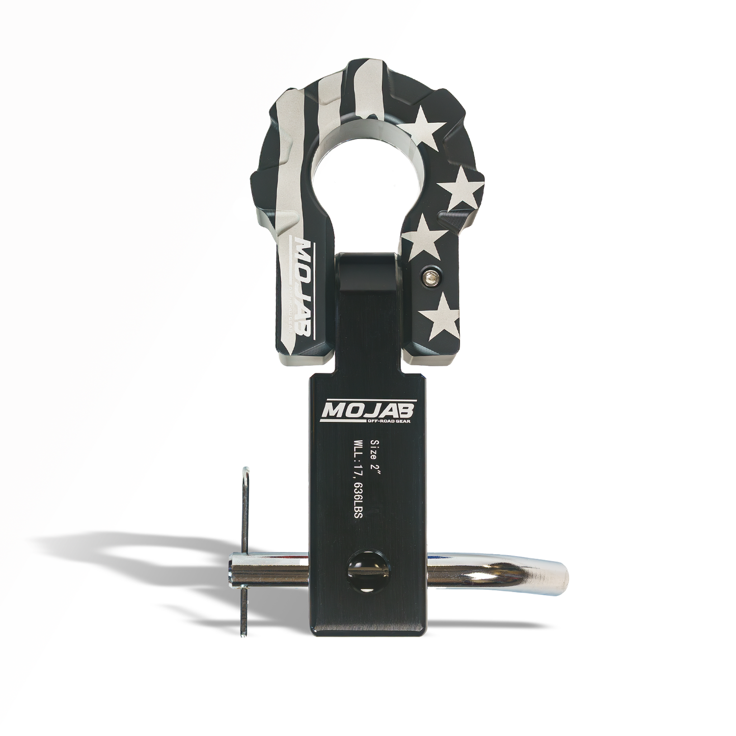 2'' Aluminum Hitch Receiver with Aluminum D-Shackle 9T (Lifetime Warranty)