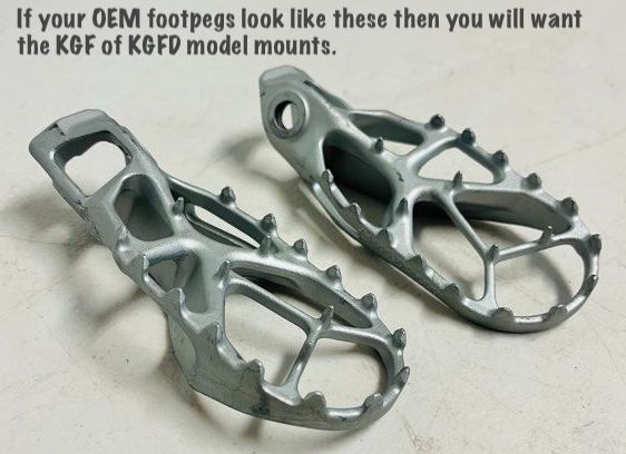 KGFD model (drop mount) FITS: 23'+ KTM, HUSQVARNA (Newest frame) 20'+ BETA