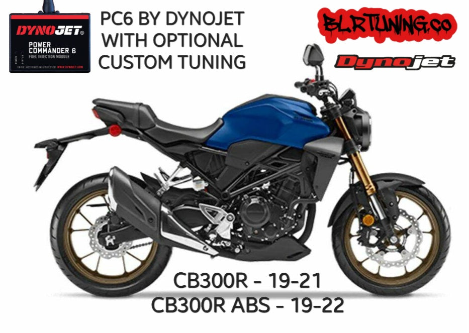 HONDA CB300R AND CB300R ABS 2019 - 2022 CBR300R 2022 PC6 BY DYNOJET WITH OPTIONAL CUSTOM TUNING BY BLR TUNING