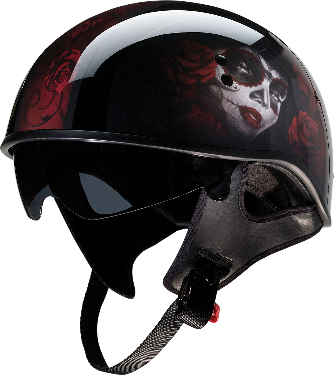 Z1R, Z1R Vagrant Helmet - Red Catrina, Black/Red, XL - Part Number 0103-1317