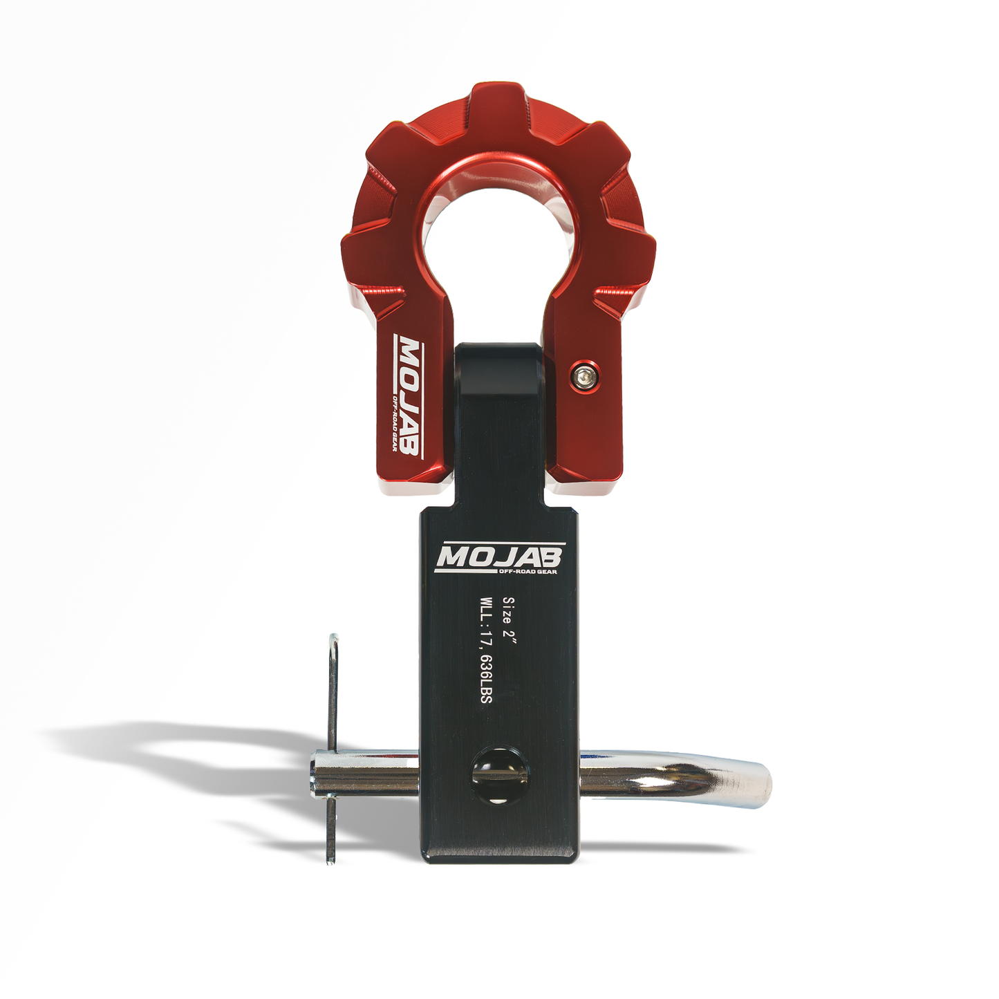 2'' Aluminum Hitch Receiver with Aluminum D-Shackle 9T (Lifetime Warranty)