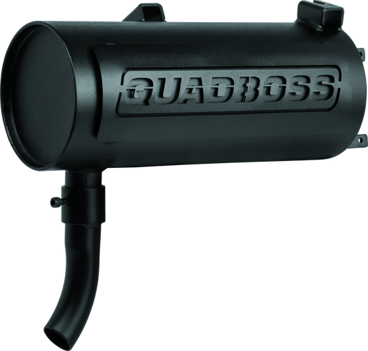QuadBoss, QuadBoss 01-05 Polaris Sportsman 400 Slip-On Muffler with Black Finish and Welded Internal Parts