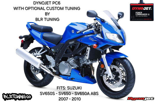SUZUKI SV650 - SV650S - SV650A ABS 2007 - 2010 PC6 BY DYNOJET WITH OPTIONAL CUSTOM TUNING BY BLR TUNING