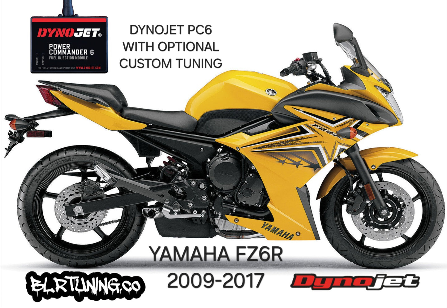 YAMAHA FZ6R 2009 - 2017 PC6 POWER COMMANDER 6 WITH CUSTOM TUNING OPTIONS BY BLR TUNING