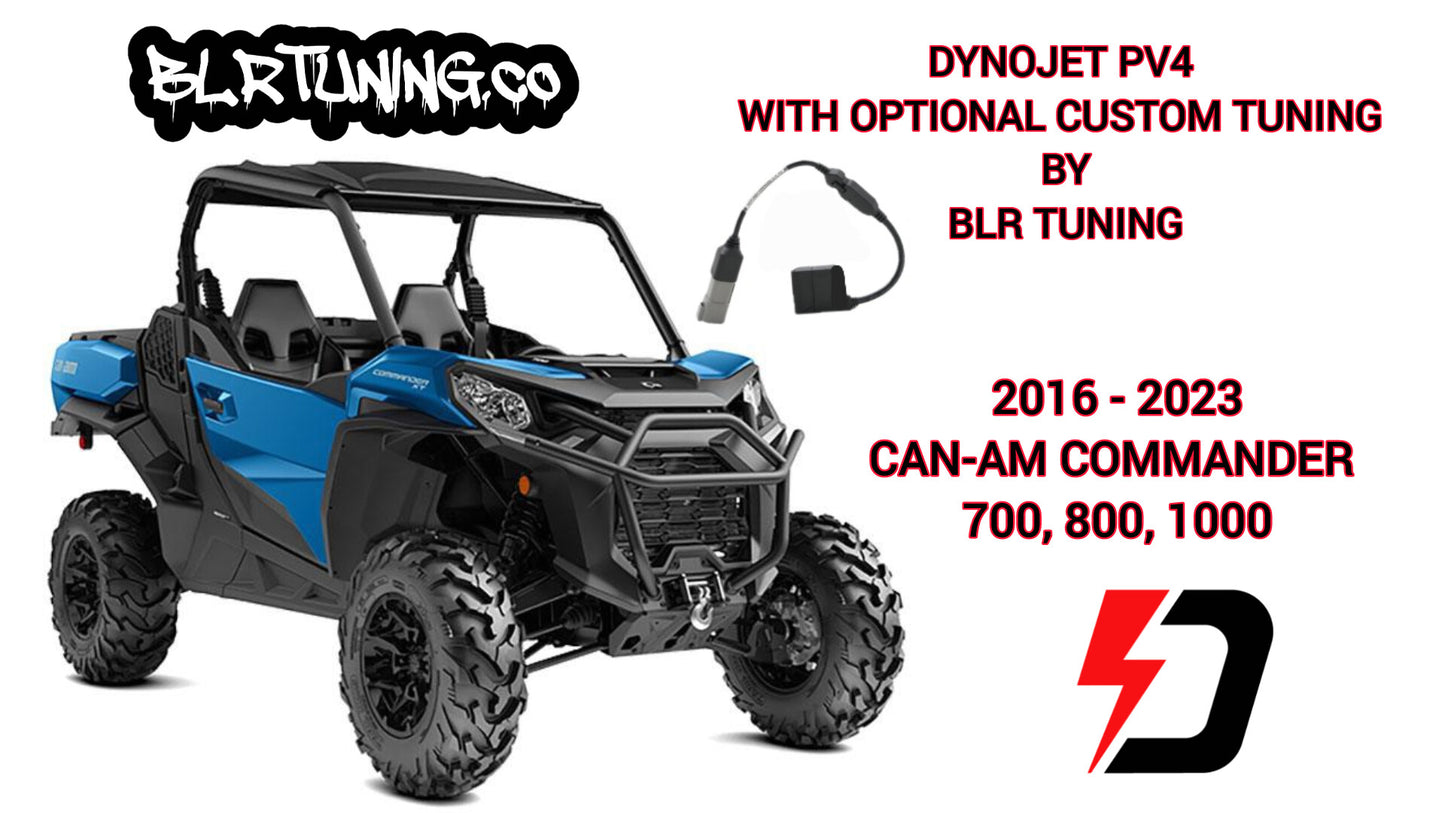 CAN-AM COMMANDER 700 - 800 - 1000 2016 - 2023 PV4 BY DYNOJET WITH OPTIONAL CUSTOM TUNING BY BLR TUNING
