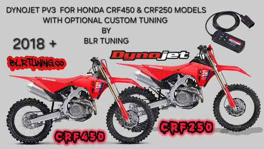 HONDA CRF250 AND CRF450 2018 - 2026 DYNOJET PV3 WITH OPTIONAL CUSTOM TUNING BY BLR TUNING