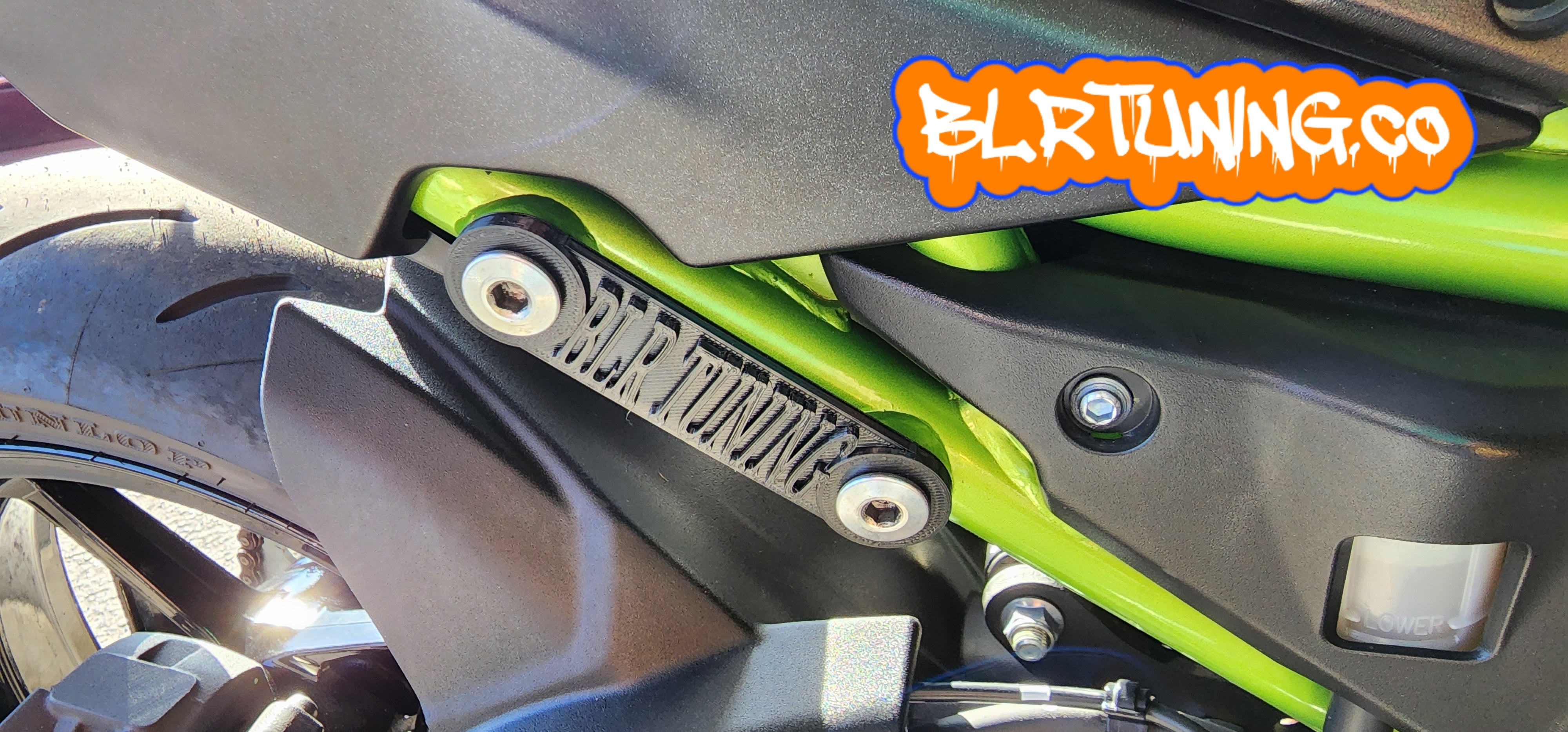 Black Passenger Footpeg Block Off Plates For Kawasaki Ninja ZX-6R ZX636 (2009-2024)
