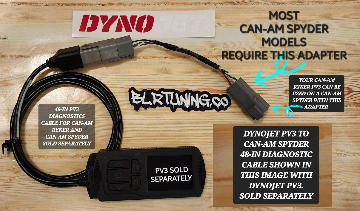 CAN-AM RYKER PV3 or PV4 TO CAN-AM SPYDER ADAPTER CABLE